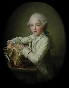 Francois-Hubert Drouais Portrait of marquis de Briges, aged 7 oil painting